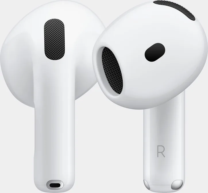 Apple Airpods 4 Blanc avec réduction active du bruit, vue 2
