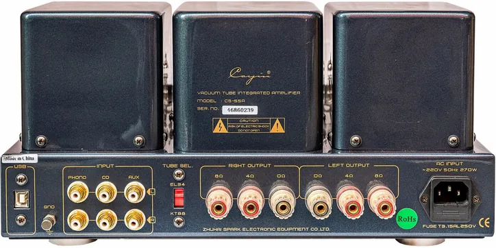 Cayin CS-55A EL34, vue 3