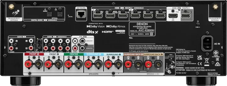 Denon AVC-X2850H, vue 3