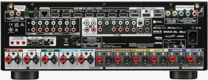 Denon AVC-X4800H, vue 2