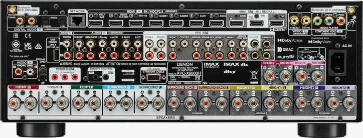Denon AVC-X6800H, vue 2