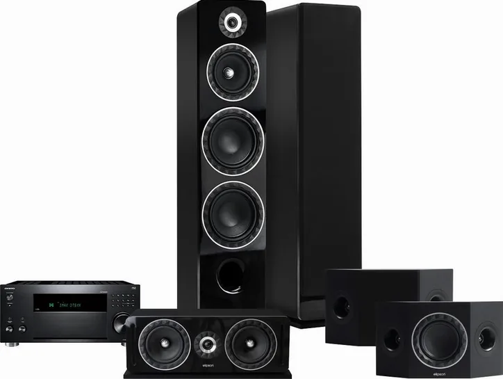 Elipson Prestige Facet HCS 24F 5.0 + Onkyo TX-RZ50, vue principale