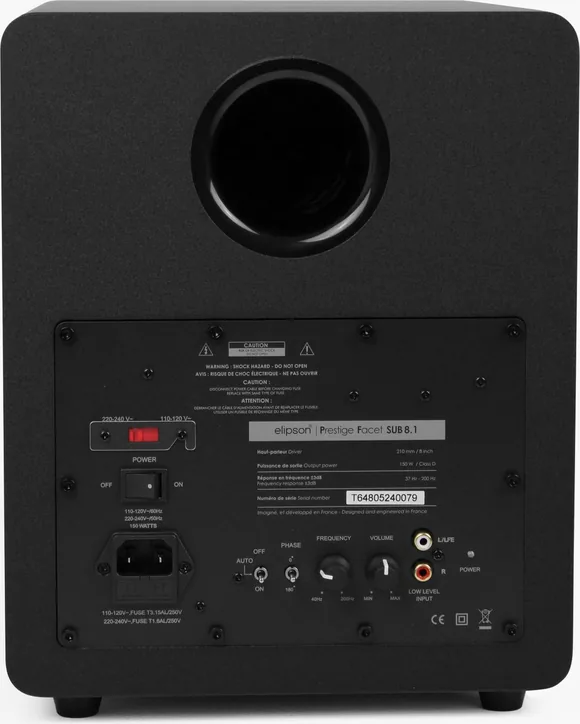 Elipson Prestige Subwoofer 8.1, vue 4