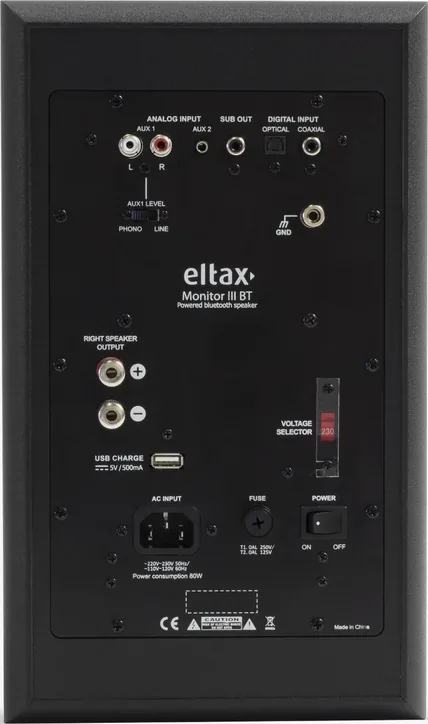 Eltax Monitor III BT Phono, vue 2