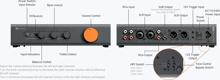 Fosi Audio ZP3, vue 4