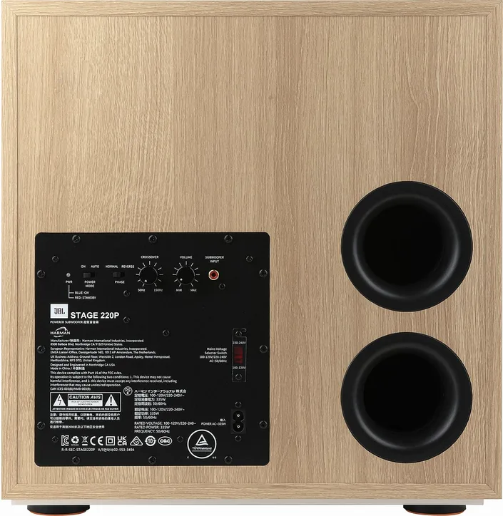 JBL 220P, vue 3