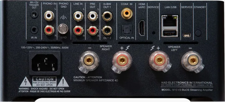 NAD M10 V3, vue 3
