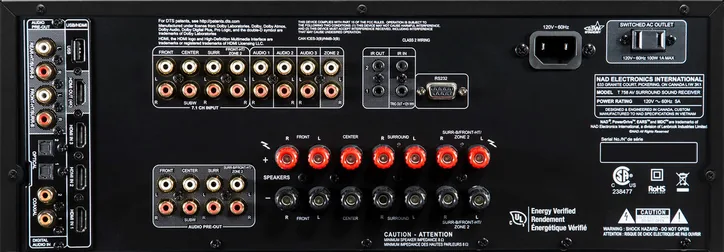NAD T758 V3i, vue 2