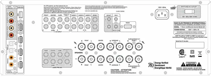 NAD T758 V3i, vue 4