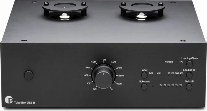 Pro-Ject Tube Box DS3 B, vue principale