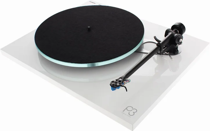 Rega Planar 3 Blanc laqué (sans cellule), vue 2