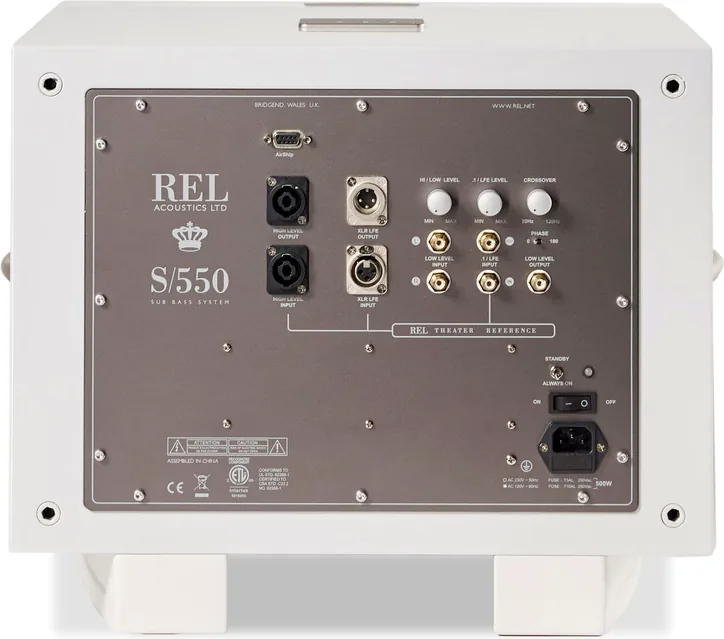 Rel Acoustics S550, vue principale