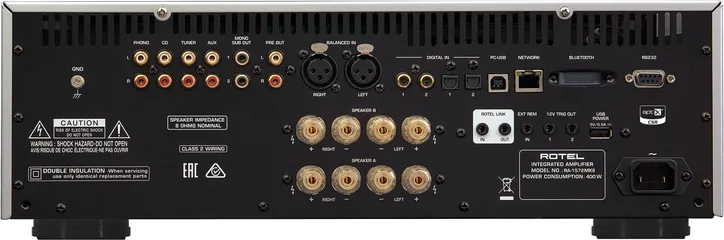 Rotel RA-1572 MKII, vue 2