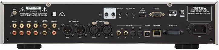 Rotel RC-1572 MKII, vue 2