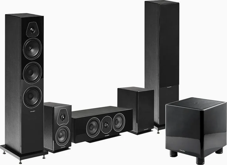 Sonus Faber Lumina III System Noir Laqué 5.1, vue principale