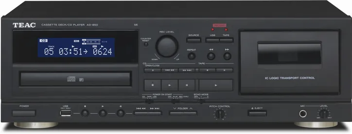 Teac AD-850-SE/B, vue principale