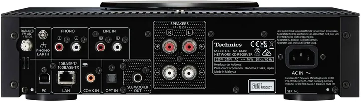 Technics SA-C600EG-K, vue 2