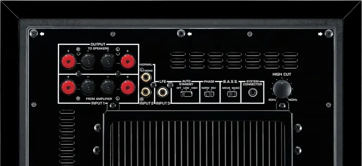 Yamaha NS-SW300, vue 3